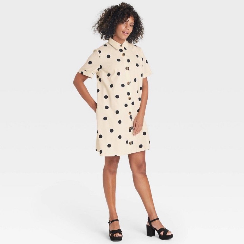 WHO WHAT WEAR POLKA DOT DRESS